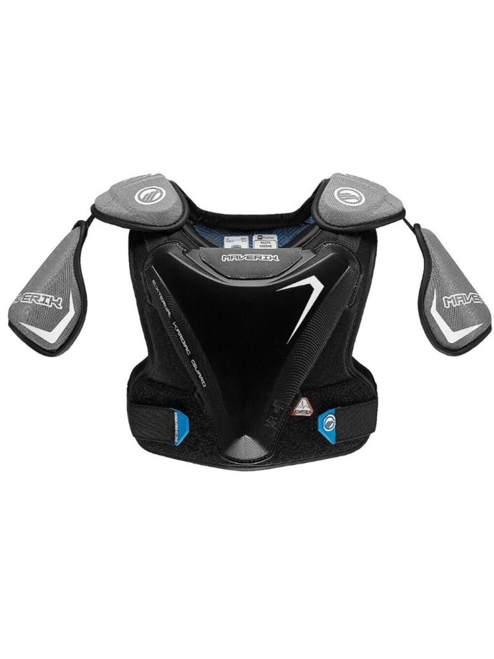 NEW Maverik Adult Men's Charger EKG Padded Lacrosse LAX Chest Shoulder Pads NWT